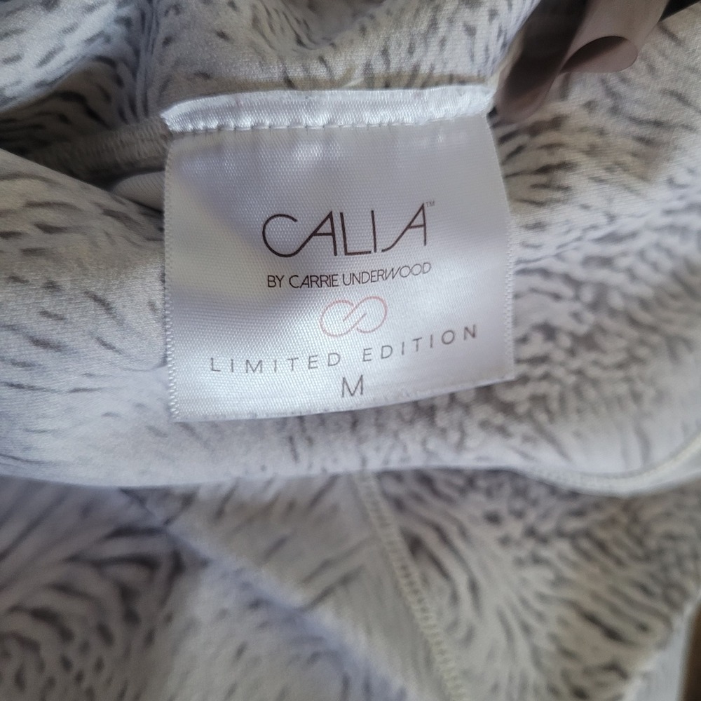 CALIA Limited Edition Athleisure Leggings Mesh Insert Grey Size M Capri Pants - Picture 3 of 10